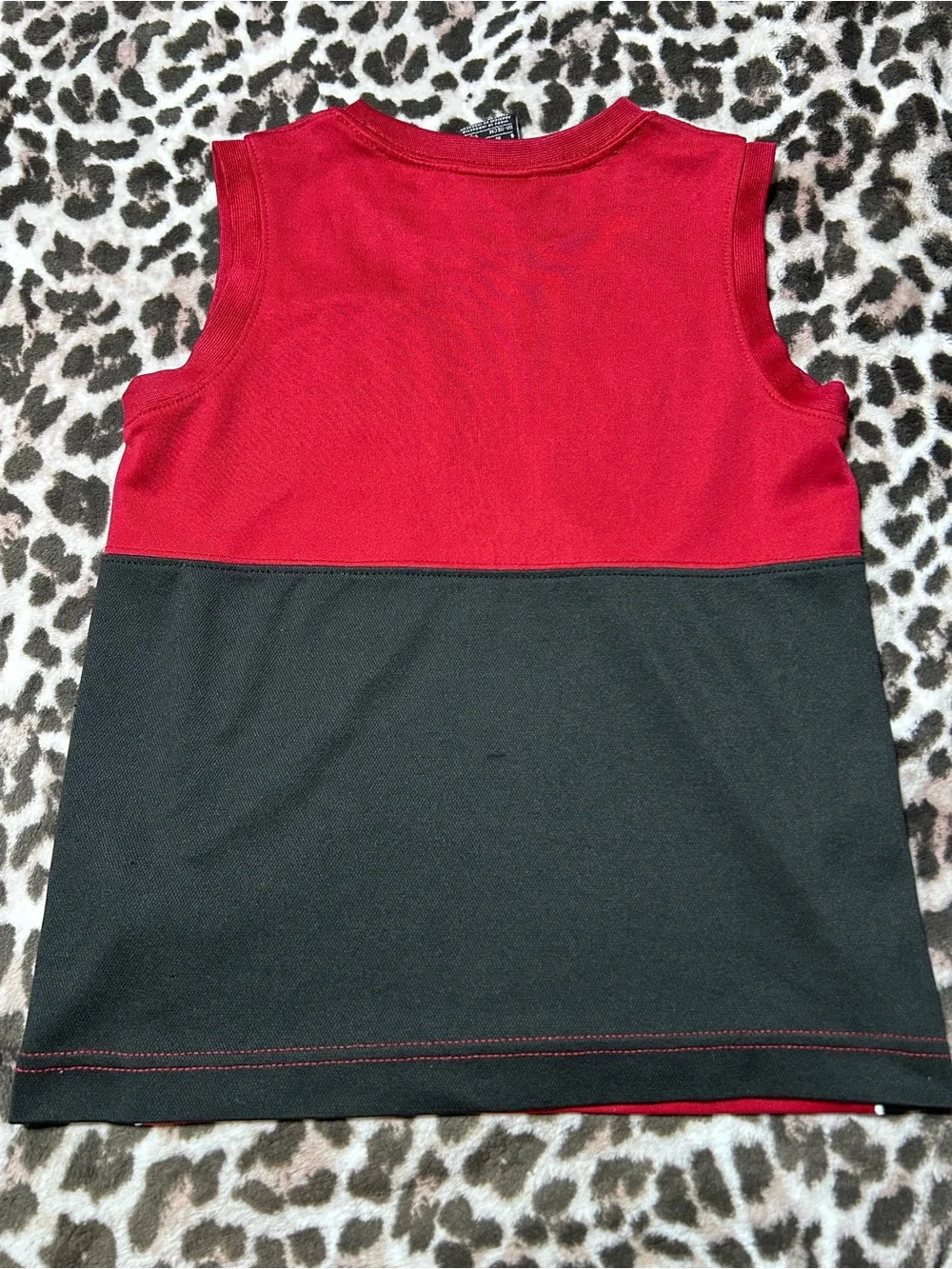 Jordan Boys' Red Sleeveless Basketball Jersey Tank Top with 23